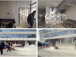 保卫处开展新学期校园食堂燃气安全检查及灭火演练